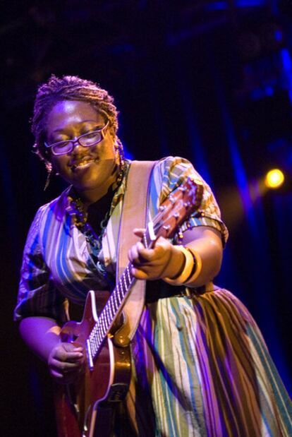 Melissa Laveaux, en un concierto en Barcelona el pasado año.