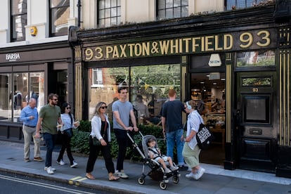 Transeúntes en la calle Jermyn, en el área de St James's, Londres, el pasado 7 de julio.