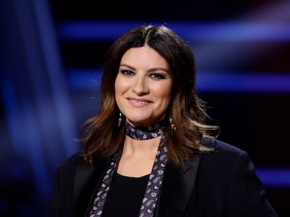 Laura Pausini, en la presentación de 'La voz' el pasado 29 de enero en Madrid.