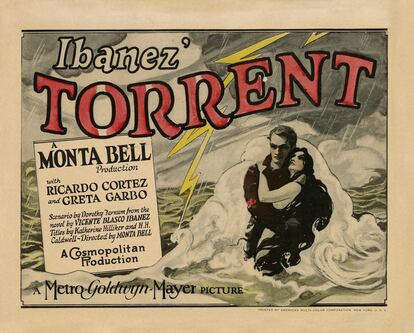 Cartel de la película 'El torrente' (1926). 