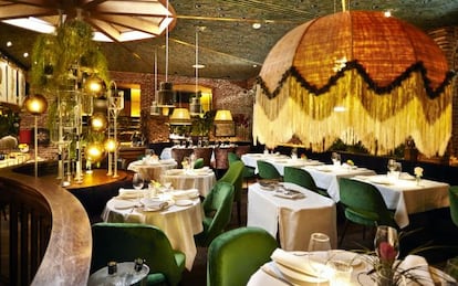 Comedor del restaurante Amazónico, en Madrid.