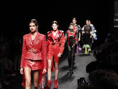 Un desfile de la anterior edición de la Mercedes Benz Fashion Week (MBFW) Madrid.