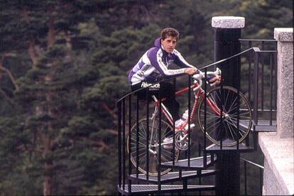 1 de junio de 1989. El ciclista Perico Delgado.