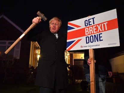 O premiê Boris Johnson promete concluir o Brexit, durante a campanha eleitoral de dezembro de 2019. Em vídeo, suas declarações desta quarta-feira no Parlamento britânico.