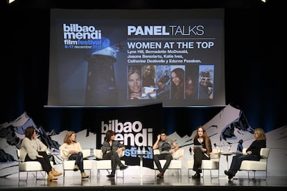 Mesa redonda del festival  BBK Mendi Film Bilbao-Bizkaia 2017, cedida por el festival.