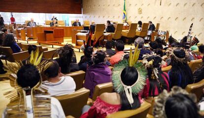 Indígenas acompanham julgamento no Supremo Tribunal Federal sobre Parque Nacional do Xingu e reservas indígenas no Mato Grosso