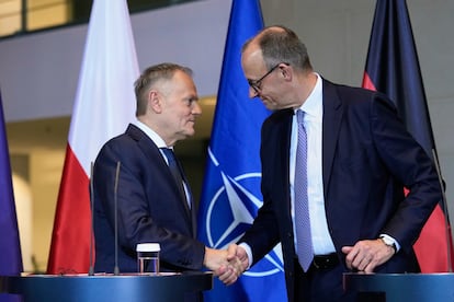 Donald Tusk y Friedrich Merz