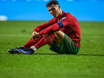 Cristiano Ronaldo, tras el último duelo con Portugal ante Serbia.
