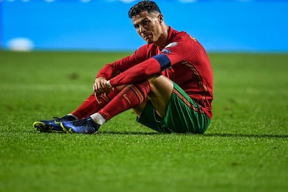 Cristiano Ronaldo, tras el último duelo con Portugal ante Serbia.