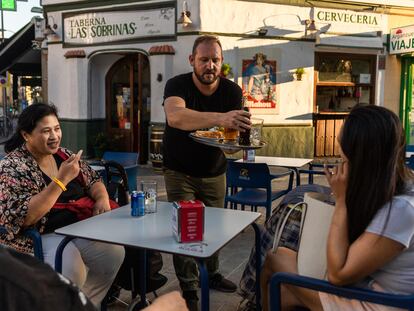 Una terraza en Madrid en Julio de 2023.