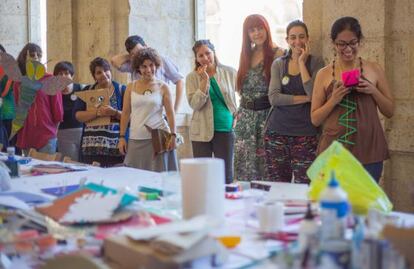 Imagen de uno de los talleres celebrado en la anterior edición de Ilustratour.