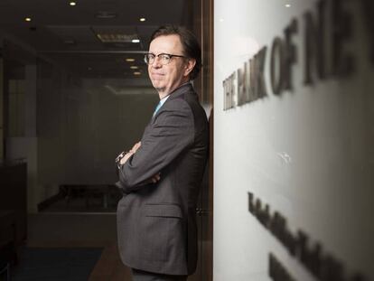 Vincent Reinhart, economista jefe de Standish, durante su reciente visita a Madrid.