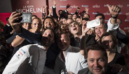 Gala de les estrelles Michelin 2016 al restaurant dels germans Roca.