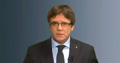 Carles Puigdemont, en un mensaje difundido a trav&eacute;s de las redes sociales.