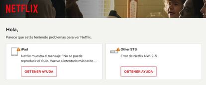 Errores que da Netflix en sus plataformas.