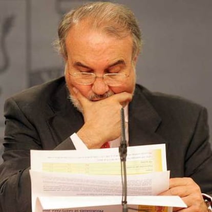 El ministro de Economía y Hacienda, Pedro Solbes, el viernes.