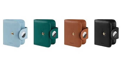 Wallets with compartment for AirTag