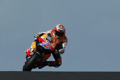 Casey Stoner, durante el GP de Australia.