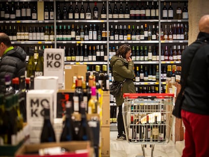 La tienda Outlet de Vinos, en Madrid.