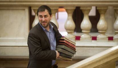 El consejero de Salud, Toni Com&iacute;n, en el Parlament