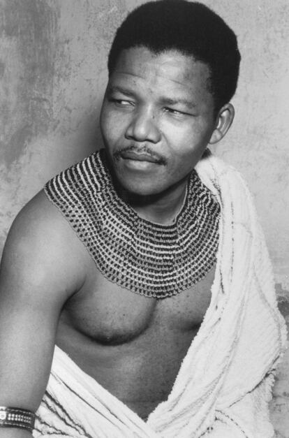1950. Nelson Mandela retratado en su juventud.