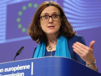 La comisaria europea de Comercio, Cecilia Malmström.