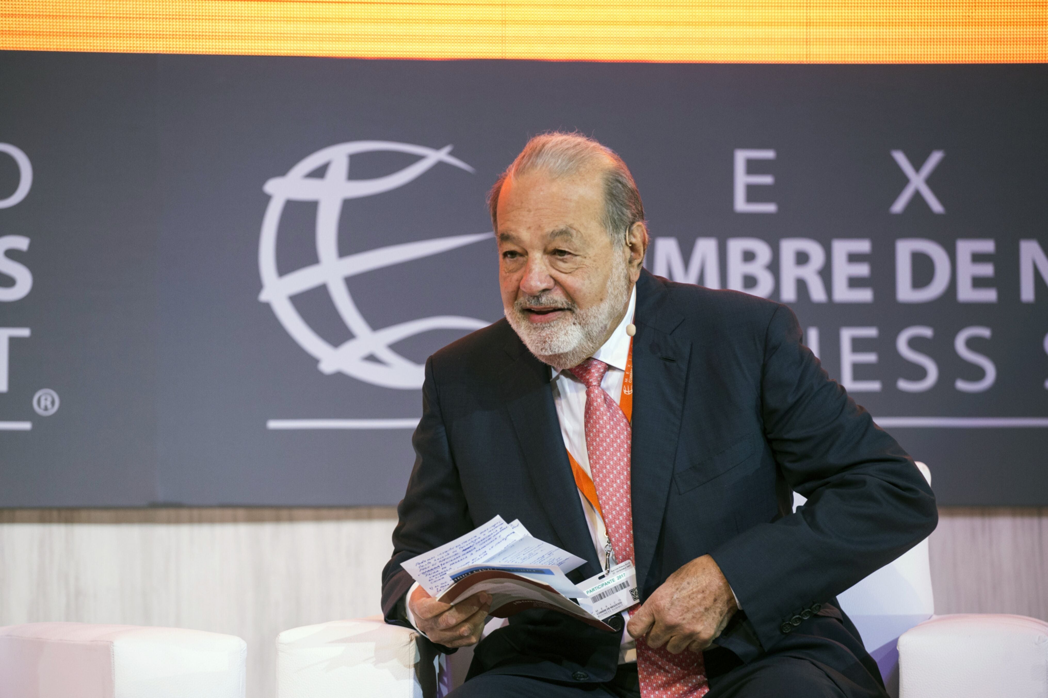 Carlos Slim en San Luis Potosí (México) en 2017.