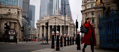 Panorámica del centro financiero de Londres.