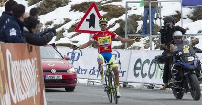 El espa&ntilde;ol Alberto Contador, en la tercera etapa de la Vuelta a Andaluc&iacute;a-Ruta del Sol.