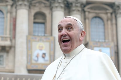 El papa Francisco en la plaza de San Pedro de la Ciudad del Vaticano.