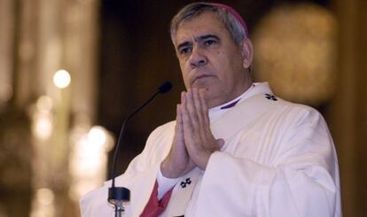 El arzobispo de Granada, Francisco Javier Martínez Fernández, durante un acto religioso.