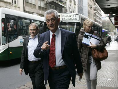 El candidato peronista Alberto Rodríguez Saá, en Buenos Aires el 13 de octubre.