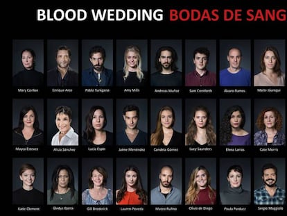 Foto del reparto de &#039;Bodas de sangre&#039; que se presenta en Londres.