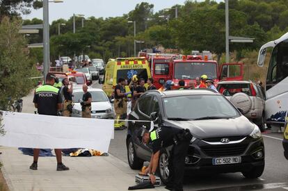 El accidente en Salou.