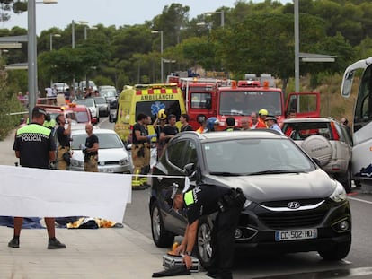 El accidente en Salou.