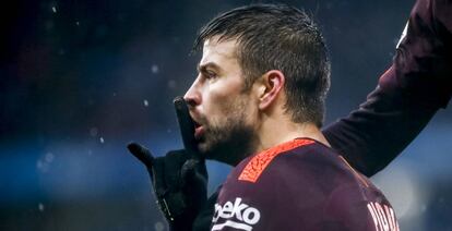 Gerard Piqué silencia a la grada del Espanyol