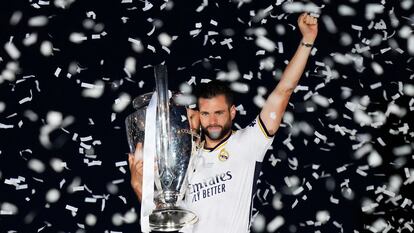 Nacho Fernández, el 2 de junio con la Champions League en Madrid.