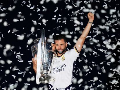 Nacho Fernández, el 2 de junio con la Champions League en Madrid.