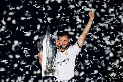 Nacho Fernández, el 2 de junio con la Champions League en Madrid.