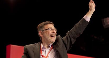 Ximo Puig, en la clausura del congreso del PSPV.