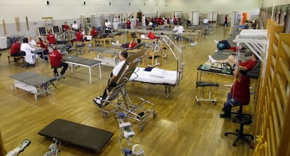 Sala de rehabilitació de l'Hospital de Fremap a Sevilla.