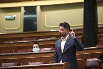 Gabriel Rufián al Congrés, aquest dimarts.