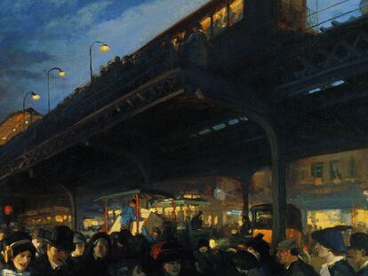 <i>A las seis, en invierno</i> ( 1912), óleo de John Sloan.