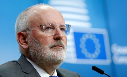 El vicepresidente de la Comisión Europea, Frans Timmermans.