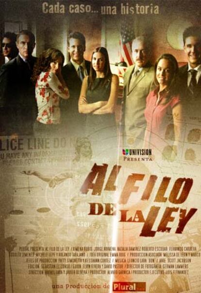 Cartel de <i>Al filo de la ley.<i>