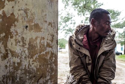 Un minero ilegal, paciente de tuberculosis, en Fort Dauphine.