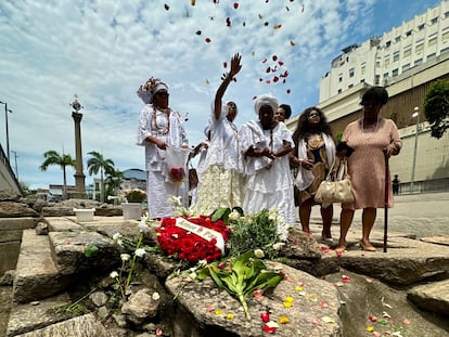 Una ceremonia durante la inauguración de la reforma del muelle Cais do Valongo, en Río de Janeiro, el pasado 23 de noviembre.