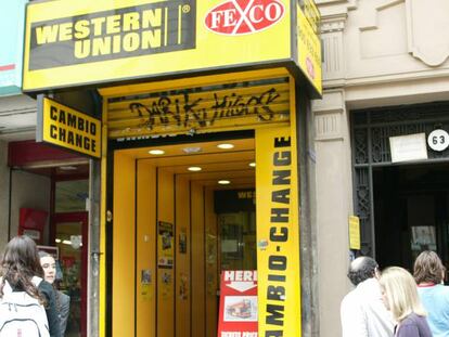 Imagen de un establecimiento de Western Union. 