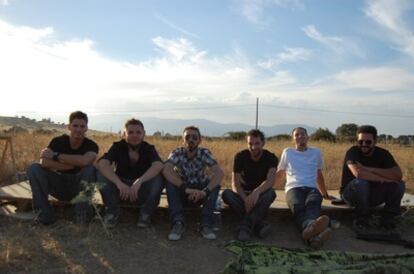 Los miembros del grupo madrileño de rock Tenpel.