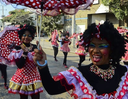 Desfile de carnaval em Barranquilla, Colômbia